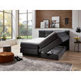 BOXSPRINGBETT 180/200 cm  in Anthrazit  - Anthrazit/Schwarz, KONVENTIONELL, Kunststoff/Textil (180/200cm) - Carryhome