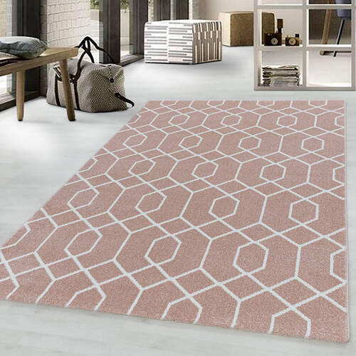 WEBTEPPICH 200/290 cm Efor 3713 rose  - Rosa, Basics, Textil (200/290cm) - Novel