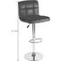 BARHOCKER Lederlook Braun, Chromfarben - Chromfarben/Braun, Design, Textil/Metall (45/92-113/48cm) - Carryhome BARHOCKER Lederlook Braun, Chromfarben - Chromfarben/Braun, Design, Textil/Metall (45/92-113/48cm) - Carryhome