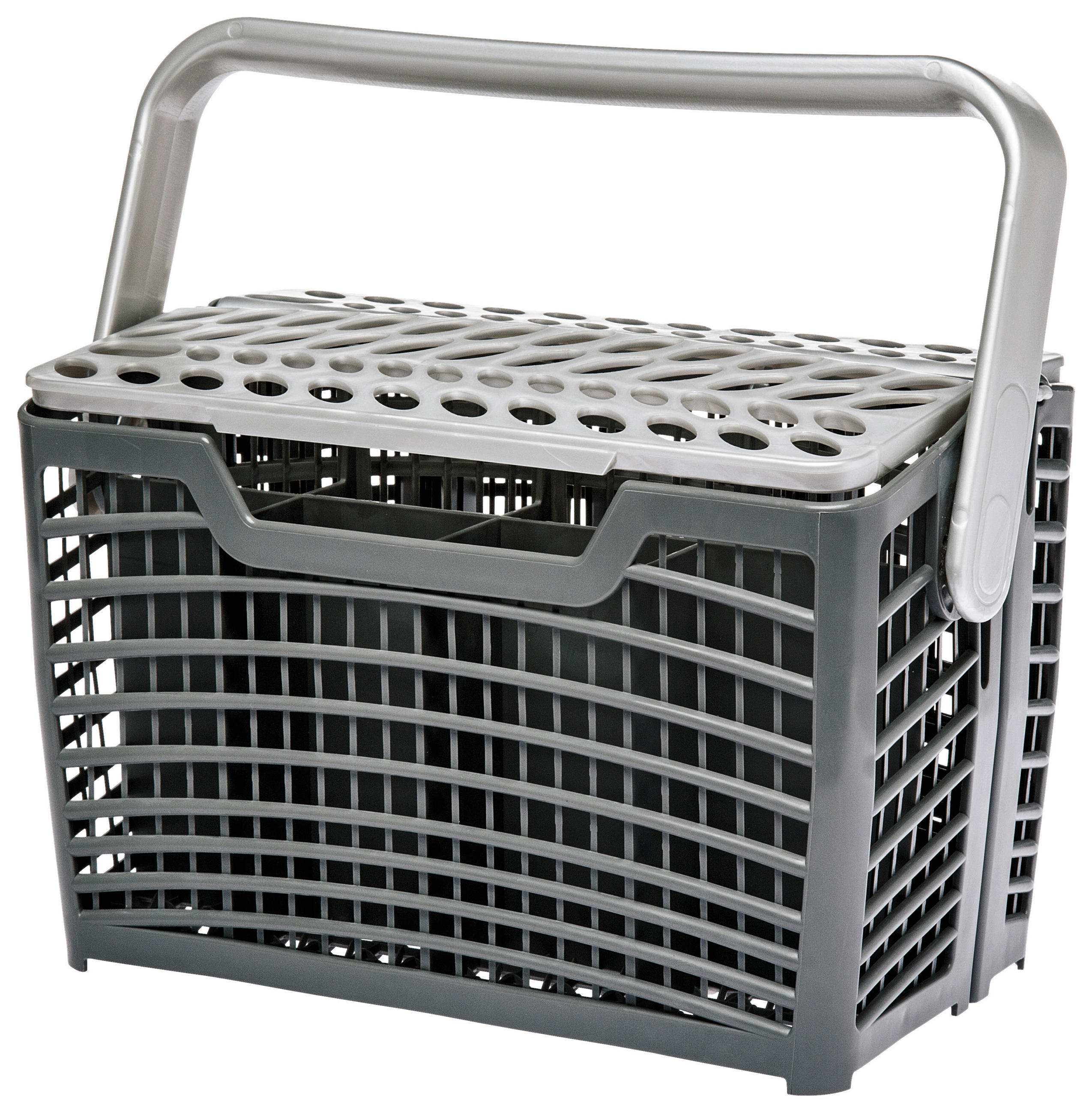 BESTECKKORB - Grau, Basics, Kunststoff (23,5/15,8/13,5cm) - Electrolux