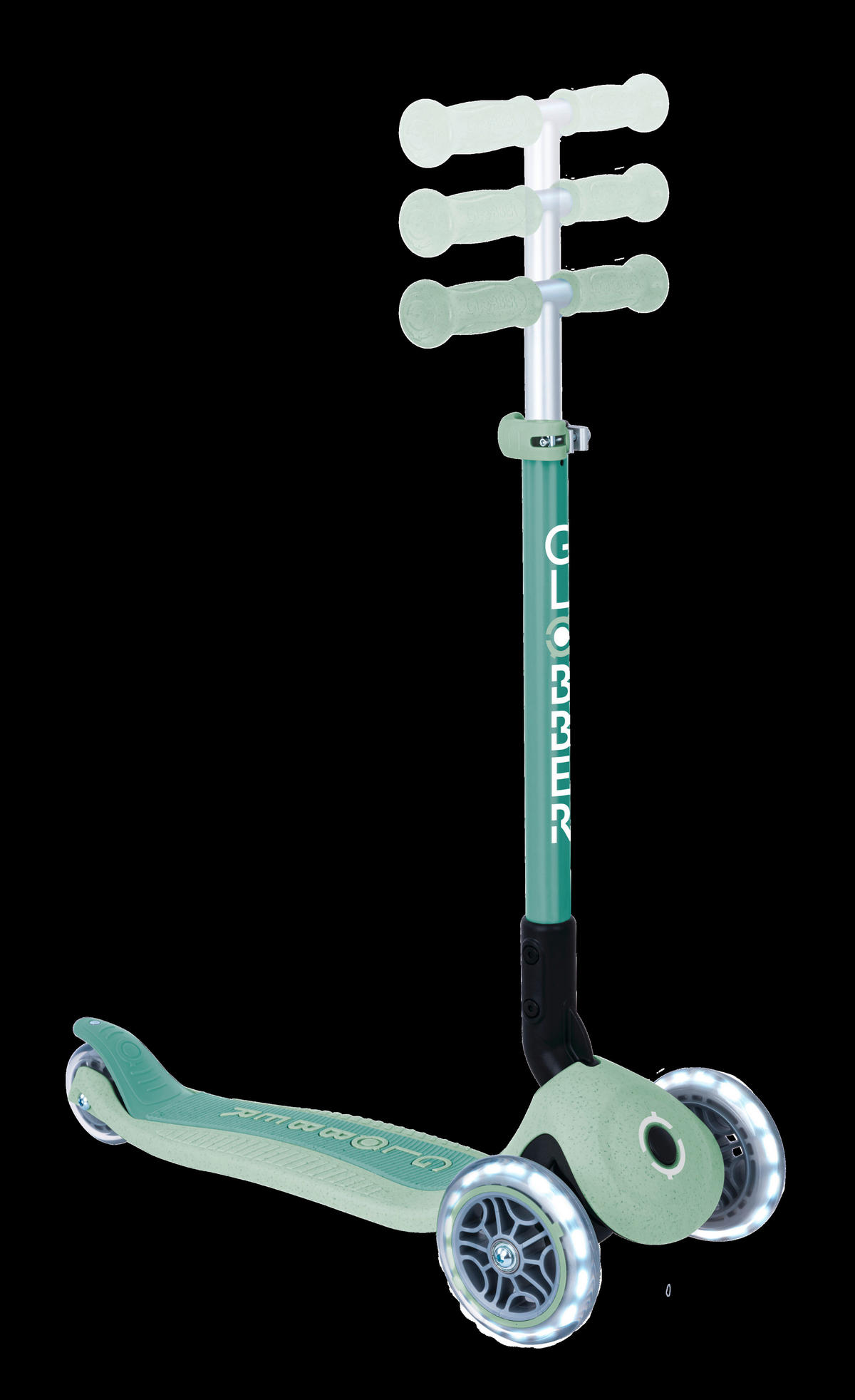 SCOOTER PRIMO FOLDABLE LIGHTS ECO  - Pastellgrün, LIFESTYLE, Kunststoff/Metall (57,5/28/77,5cm) - GLOBBER