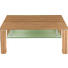 COUCHTISCH Kernbuche furniert rechteckig Buchefarben - Buchefarben, Design, Glas/Holz (96/60/43cm) - Venda