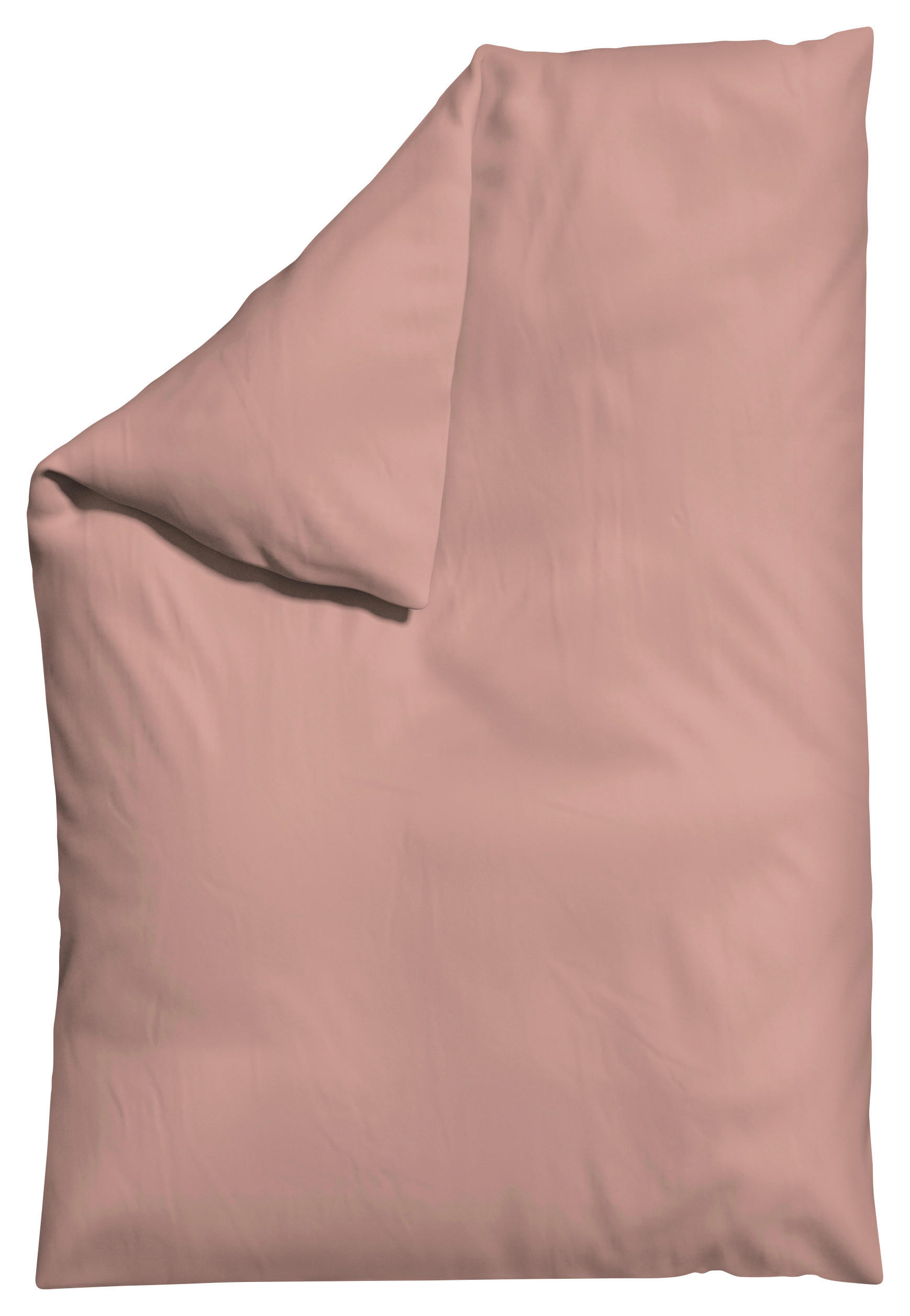 Schlafgut Bettdeckenbezug Knitted Jersey Dunkelrosa 135-140x200 cm