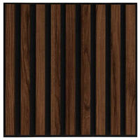 AKUSTIKPANEEL 6er-Set Nachbildung 6 Stück  - Walnussfarben, Design, Holzwerkstoff/Textil (40/40/1,8cm) - Xora