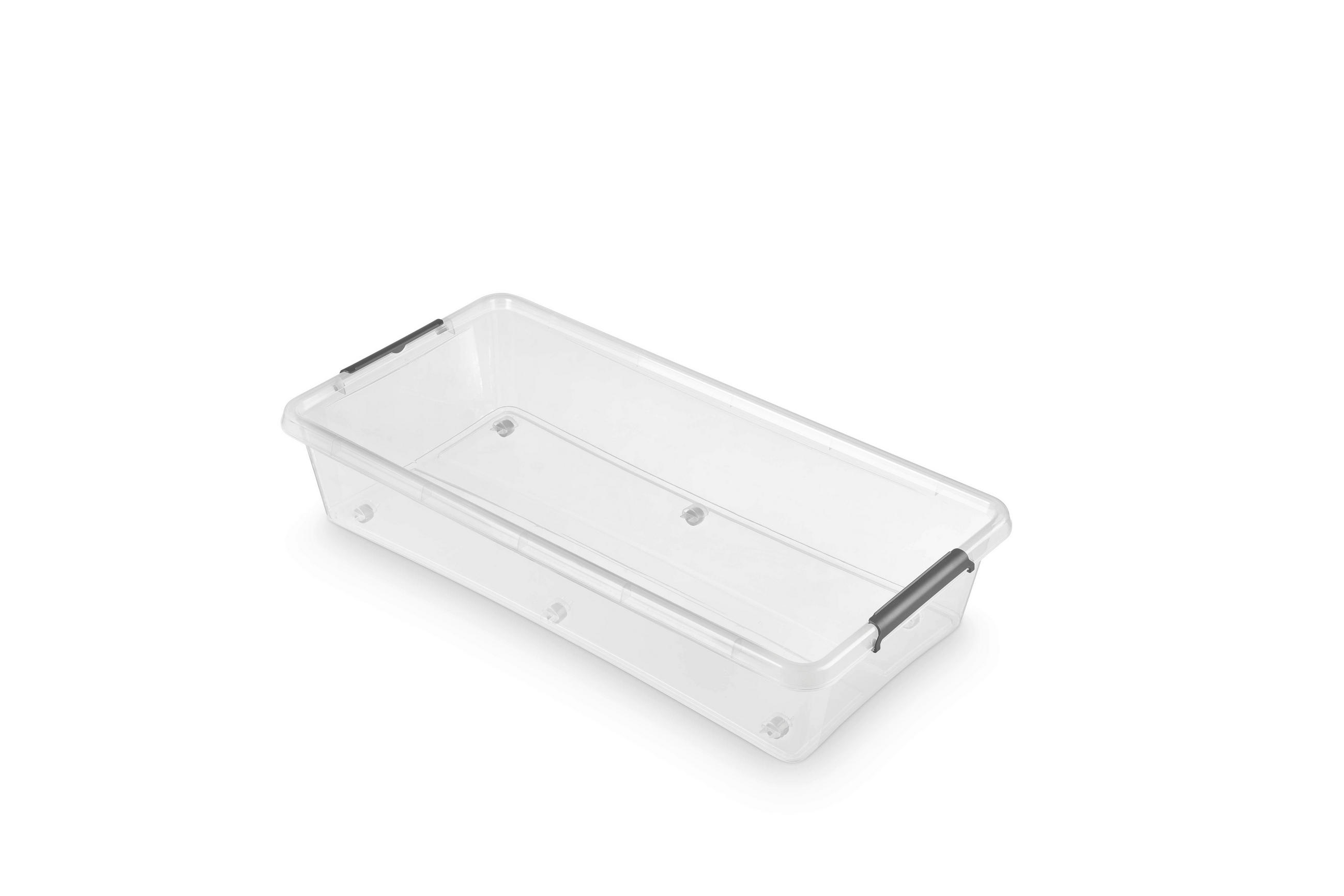 KUTIJA NA KOTAČIĆIMA  76/39/16 cm       - prozirno, Basics, plastika (76/39/16cm)