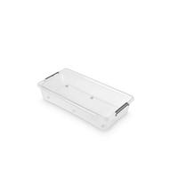 KUTIJA NA KOTAČIĆIMA  76/39/16 cm       - prozirno, Basics, plastika (76/39/16cm)