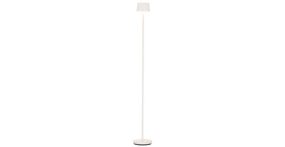 AKKU-STEHLEUCHTE 16/120 cm - Weiß, Design, Kunststoff/Metall (16/120cm) - Dieter Knoll