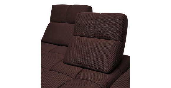 ECKSOFA in Struktur Terracotta 313/233 cm - Terracotta/Schwarz, Design, Kunststoff/Textil (313/233cm) - Emilio Belluti