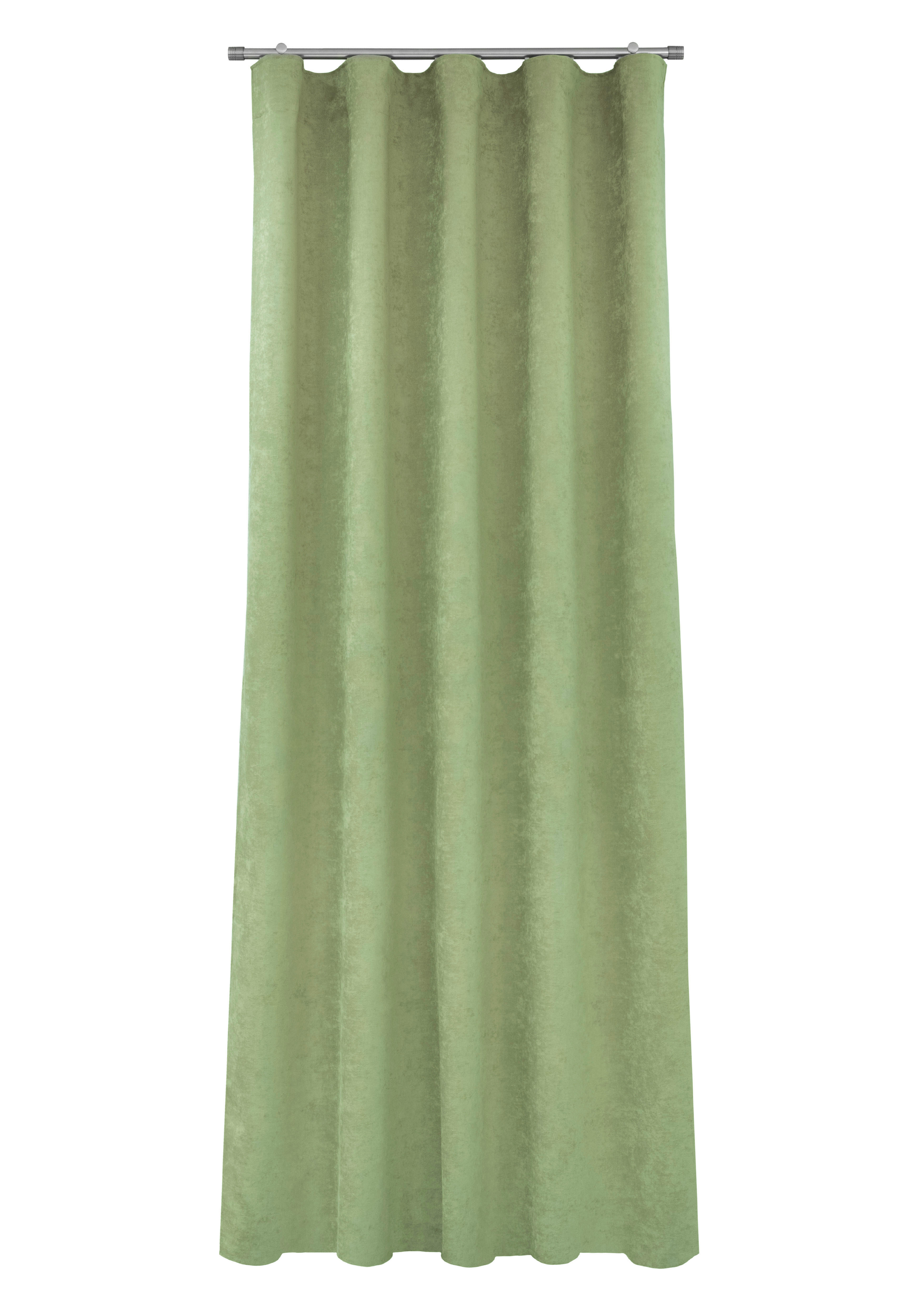 DRAPERIE GATA CONFECȚIONATĂ obscuritate  - verde, Basics, textil (140/250cm)