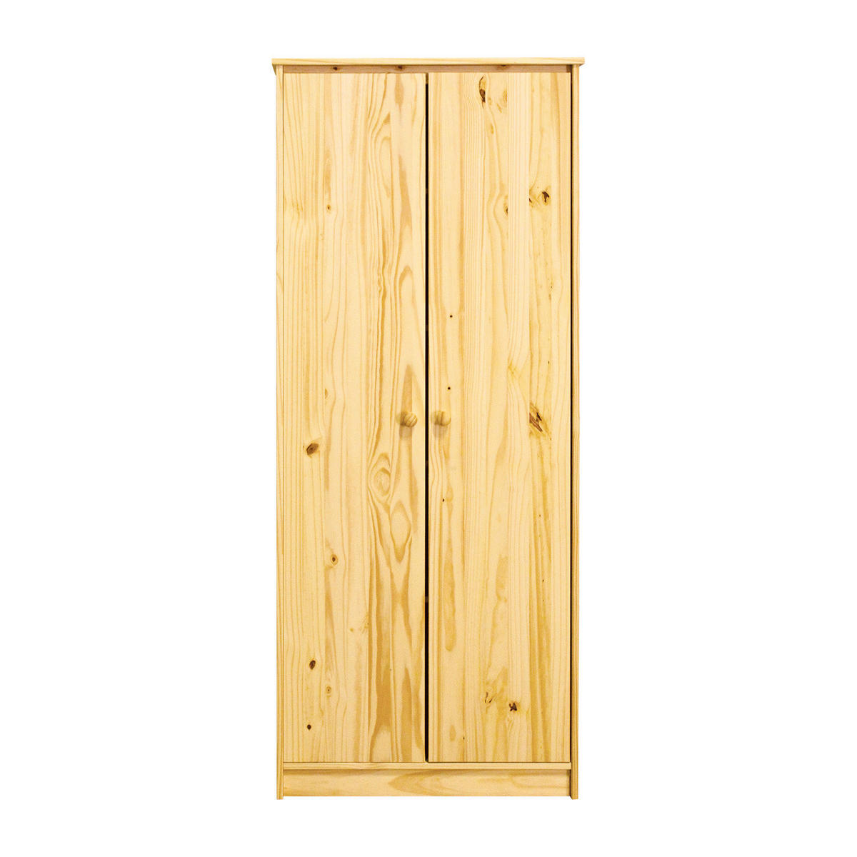 KLEIDERSCHRANK 74/175/50 cm,  in Naturfarben, 2 Tür(en)  - Naturfarben, Basics, Holz (74/175/50cm) - Livetastic