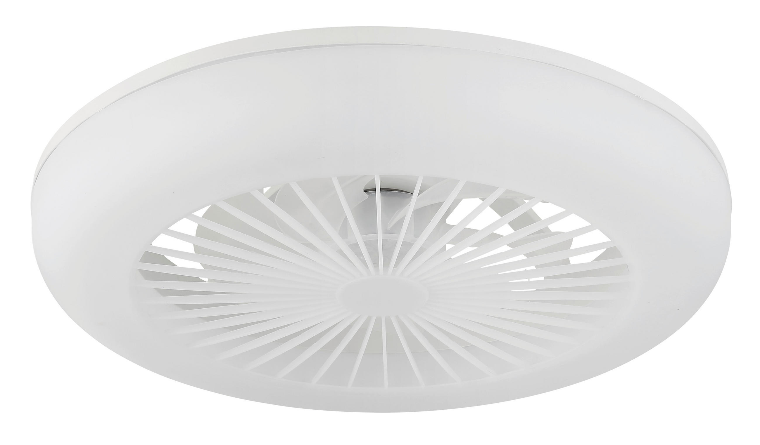 DECKENVENTILATOR Ferrell 45/140 cm  - Transparent/Opal, Design, Kunststoff (45/140cm) - Globo