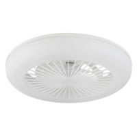 DECKENVENTILATOR Ferrell 45/140 cm  - Transparent/Opal, Design, Kunststoff (45/140cm) - Globo