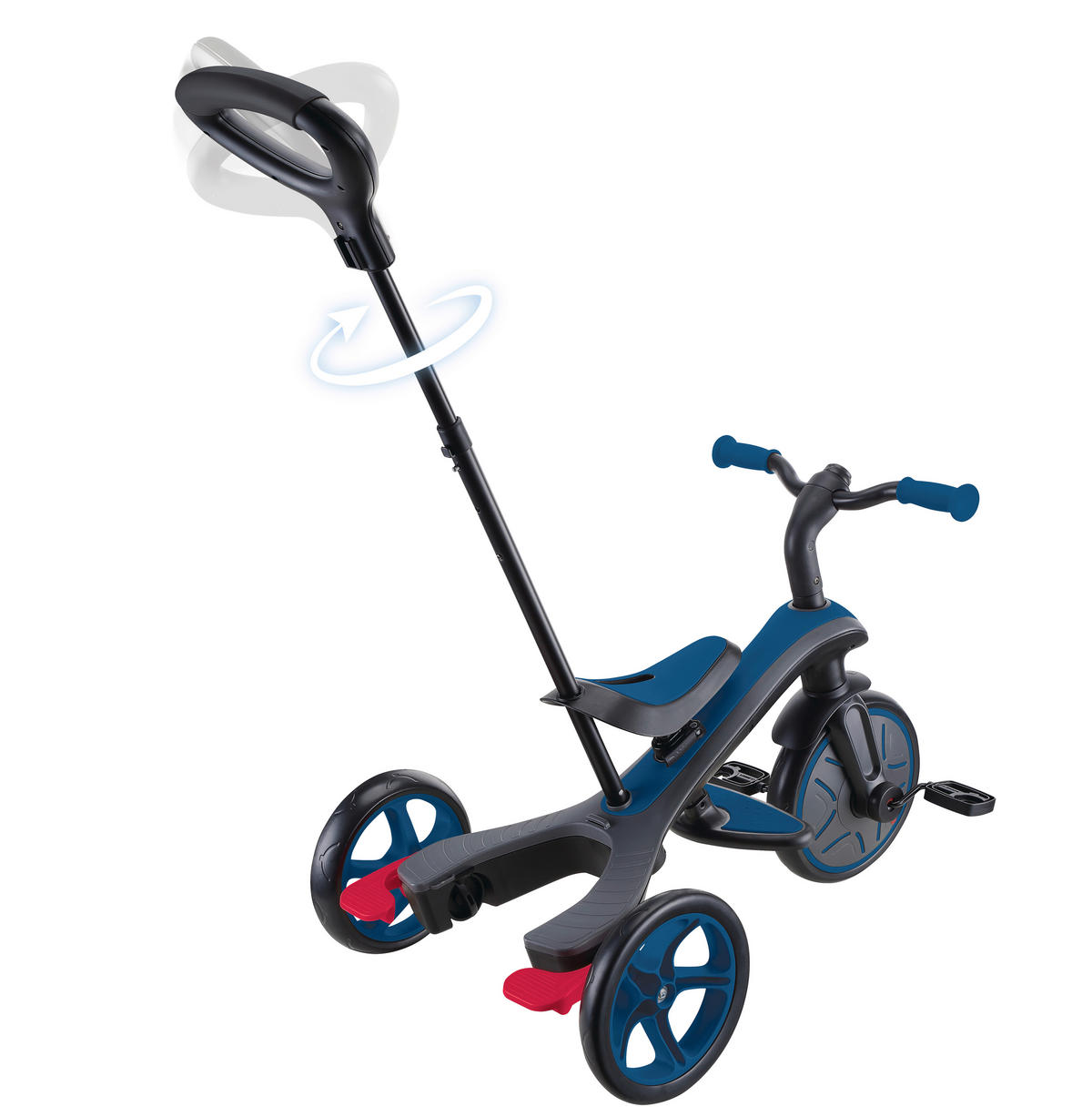 DREIRAD EXPLORER TRIKE 4in1  - Blau, Basics, Kunststoff (95/47/97.5cm) - GLOBBER