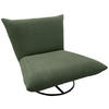 Relaxsessel in Textil Olivgrün  - Schwarz/Olivgrün, Design, Textil/Metall (100/78/96cm) - Livetastic