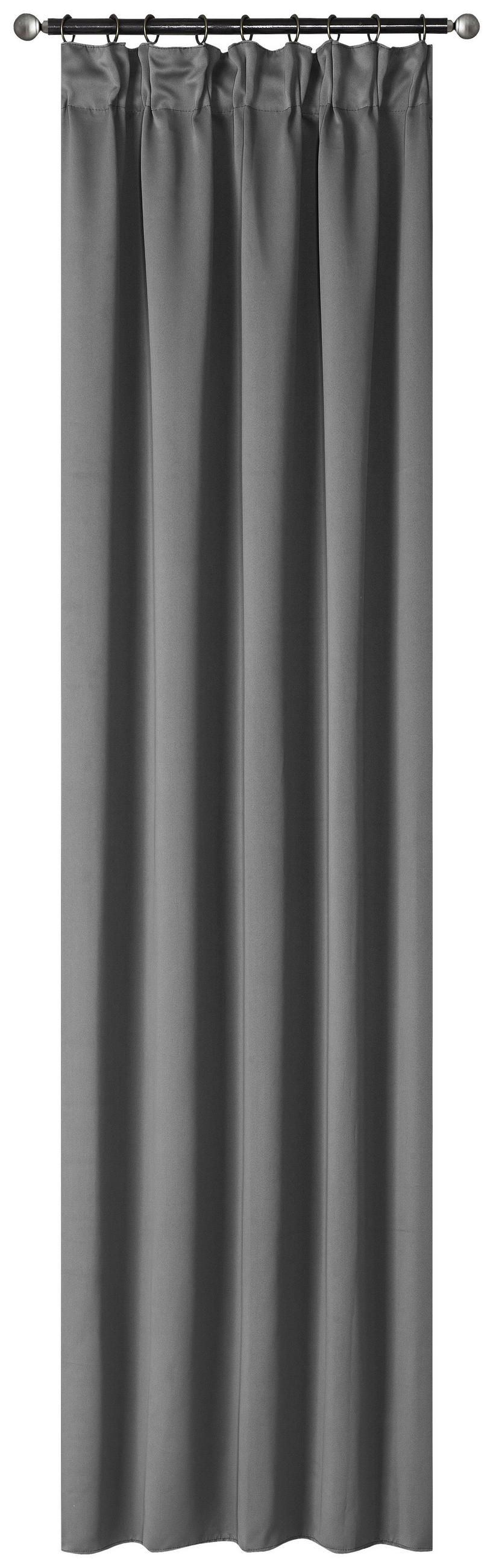 Vorhang mit Band Simone 135x245 cm Anthrazit