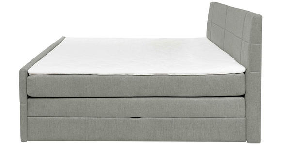 BOXSPRINGBETT 180/200 cm  in Grau  - Grau, KONVENTIONELL, Textil (180/200cm) - Carryhome