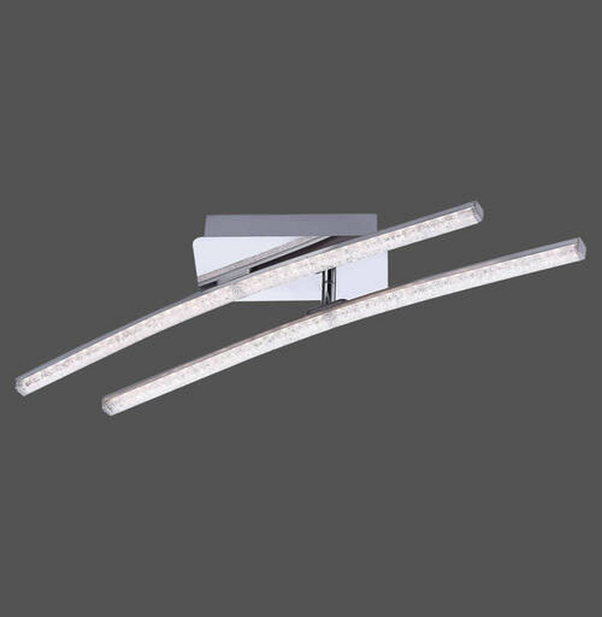 LED-DECKENLEUCHTE Simon 58/51/10 cm  - Chromfarben, Design, Metall (58/51/10cm)