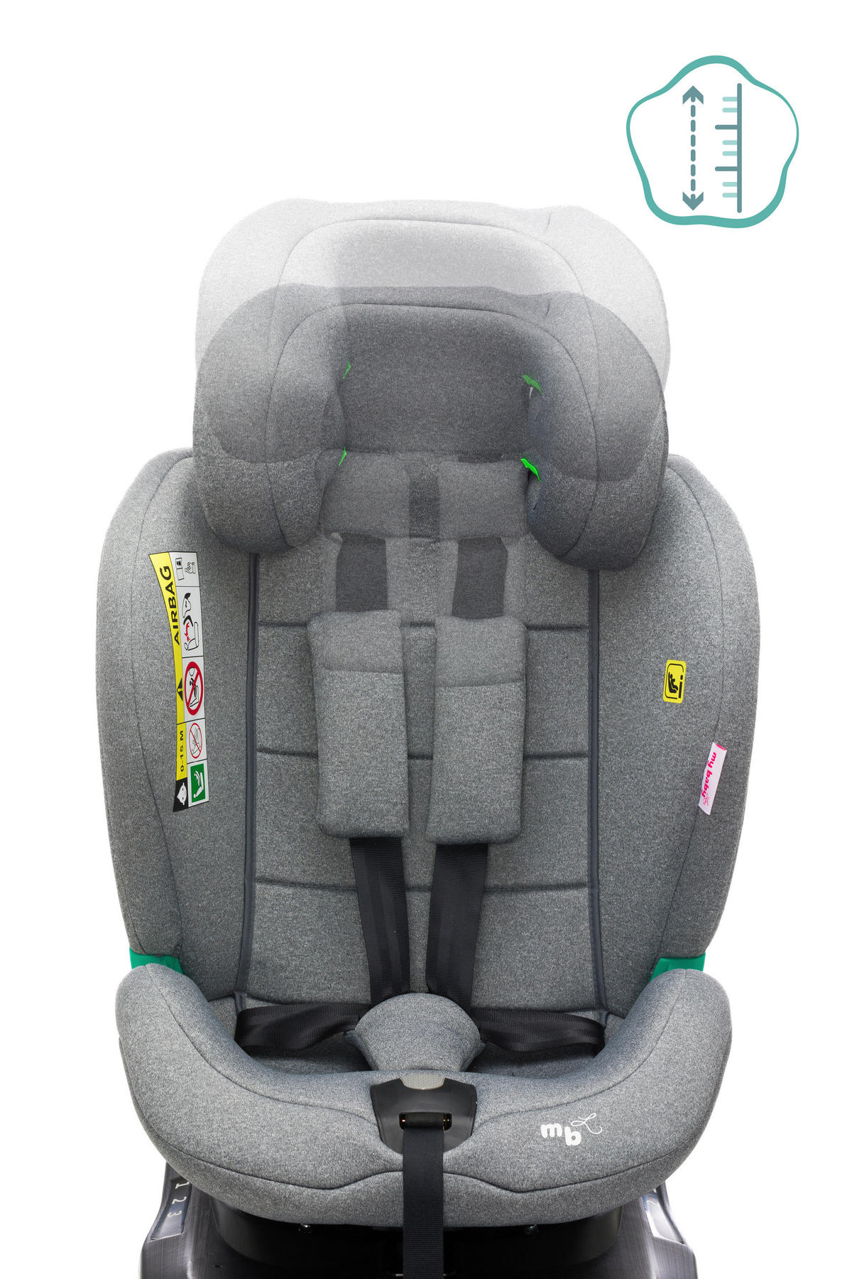 KINDERAUTOSITZ FREEWAY FIX   - Grau, Basics, Kunststoff/Textil (48/50/86cm) - Jimmylee