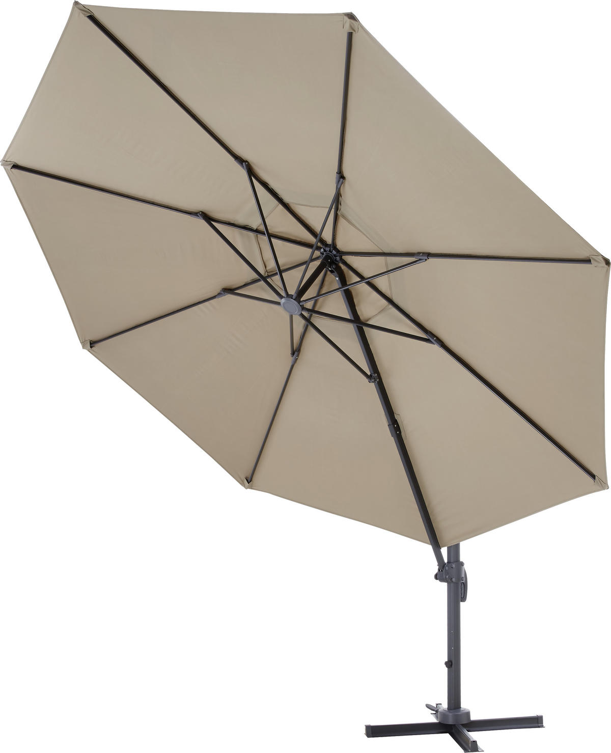 SUNCOBRAN   - siva/taupe, Lifestyle, metal/tekstil (350cm) - Ambia Garden