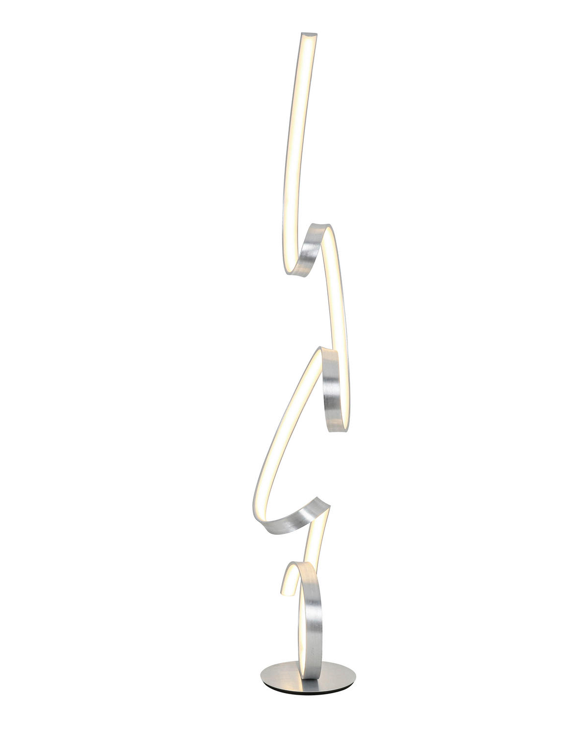 LAMPADAR CU LED - culoare aluminiu, Lifestyle, plastic/metal (24/30,3/156,7cm) - Novel