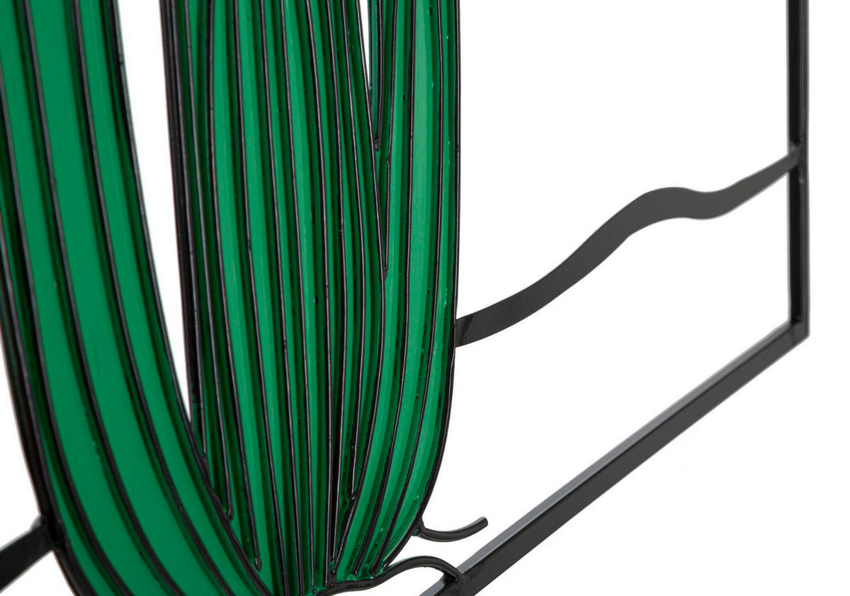 Wanddeko Cactus Metall  - Schwarz/Grün, Basics, Metall (60/33/1.30cm)