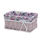 REGALKORB 30/20/14 cm   - Hellrosa/Rosa, LIFESTYLE, Holz/Textil (30/20/14cm) - Landscape