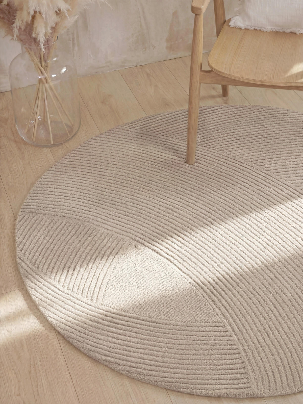 WOLLTEPPICH 200 cm Kensington Beige rund  - Beige, Basics, Textil (200cm) - Ted Baker