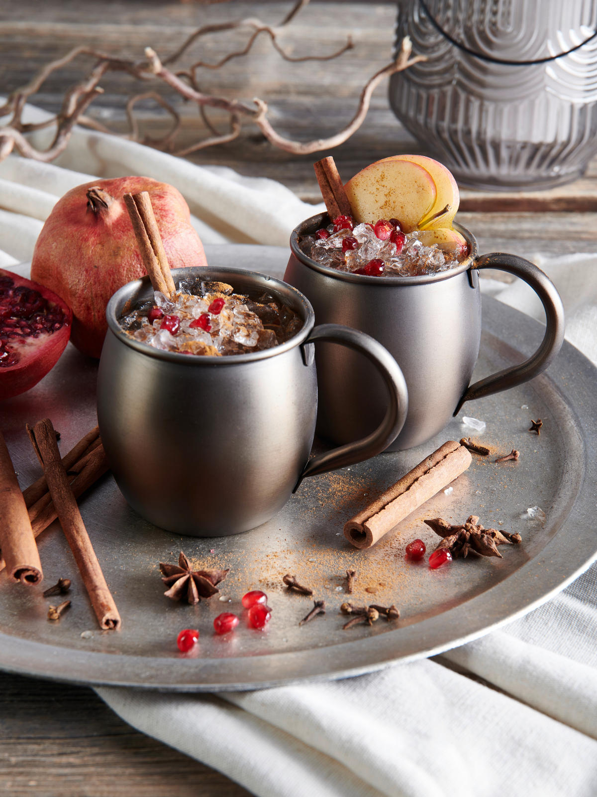 MOSCOW-MULE-BECHER  - Schwarz, Design, Metall (8,5/9,5cm) - Novel