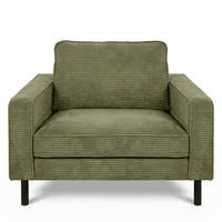 FOTELJA tekstil  maslinasto zelena   - maslinasto zelena/crna, Design, tekstil/metal (88/85/92cm) - Livetastic