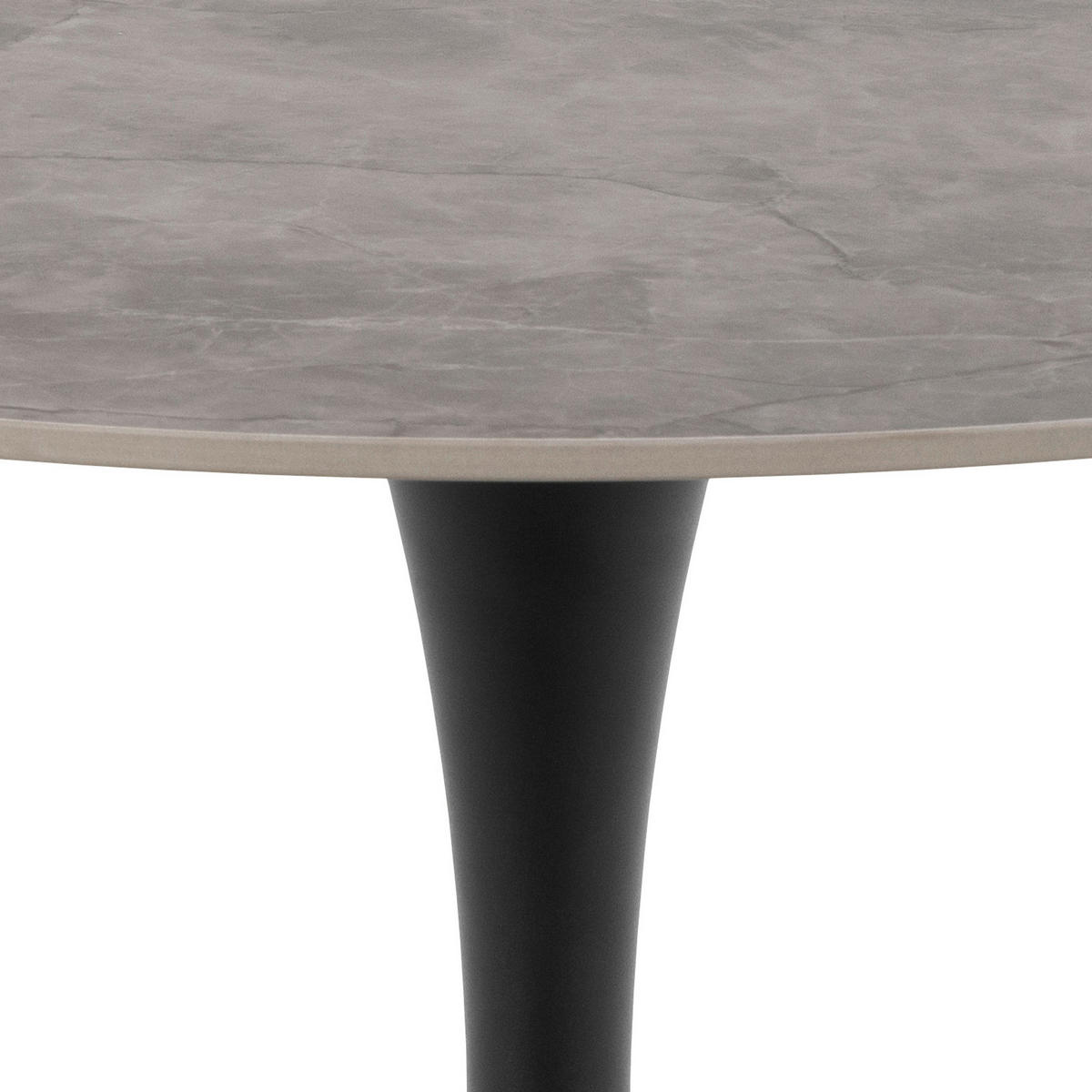 MATBORD i metall, keramik 90/90/75 cm   - svart/grå, Basics, metall/keramik (90/90/75cm) - MID.YOU