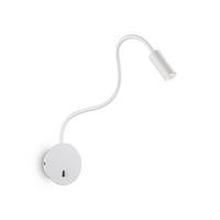 WANDLEUCHTE Bianco 8,5/28\55 cm   - Weiß, Basics, Kunststoff/Metall (8,5/28\55cm)