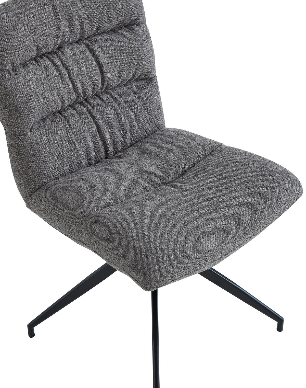 STUHL - Schwarz/Cappuccino, Design, Textil/Metall (51/86/64cm) - Dieter Knoll