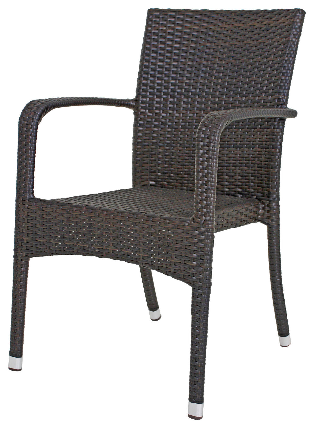 STAPELSTUHL in Metall, Kunststoff Braun  - Braun, MODERN, Kunststoff/Metall (55/87/56cm) - Gardenson
