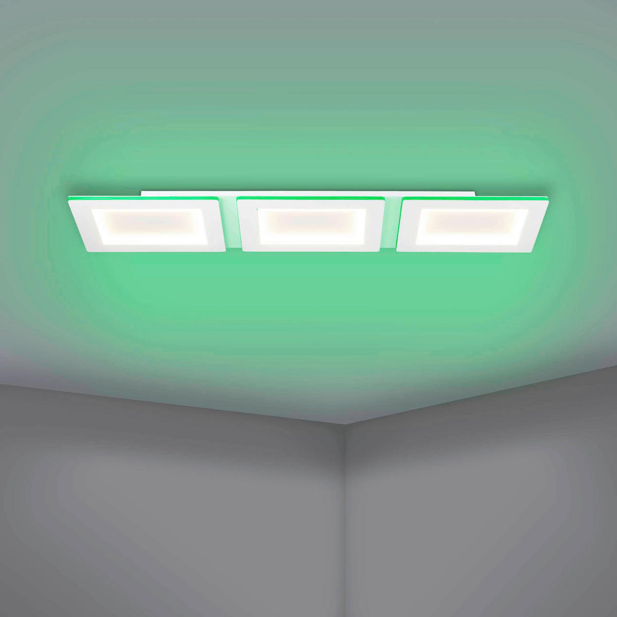 LED-DECKENLEUCHTE  Smart 120/30/5 cm   - Weiß, Basics, Kunststoff/Metall (120/30/5cm) - Eglo