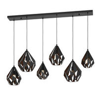HÄNGELEUCHTE Carlton 145,5/38,5/107 cm   - Schwarz/Kupferfarben, Design, Metall (145,5/38,5/107cm) - Eglo