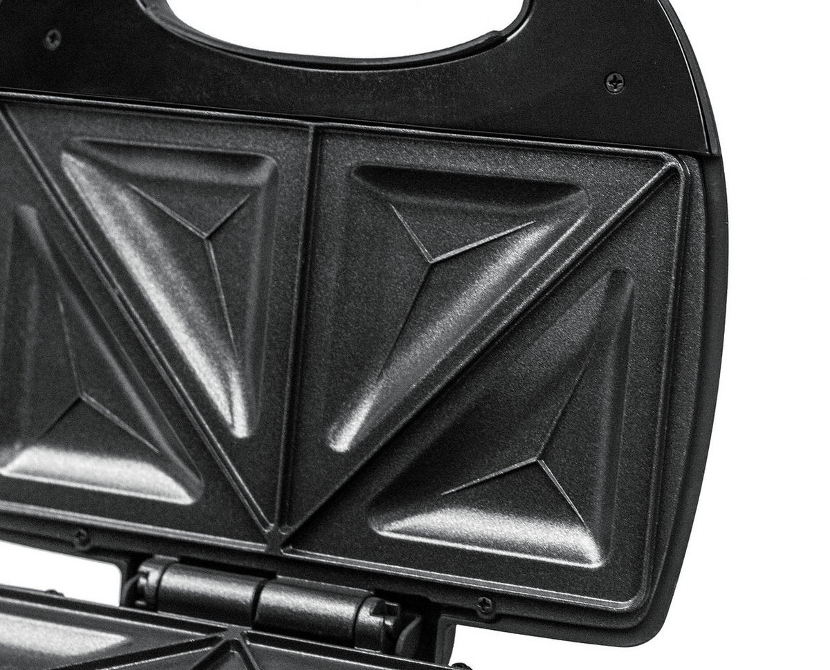 SANDWICHTOASTER  - Schwarzchrom, Basics, Kunststoff/Metall (25.5/9/24cm) - Rommelsbacher