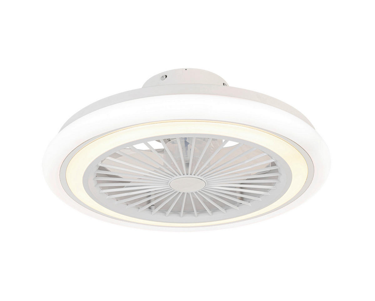 STROPNI VENTILATOR   /3830 lm/3000/6500 K// - barve kroma/srebrne barve, Basics, umetna masa (49/19cm) - Mican