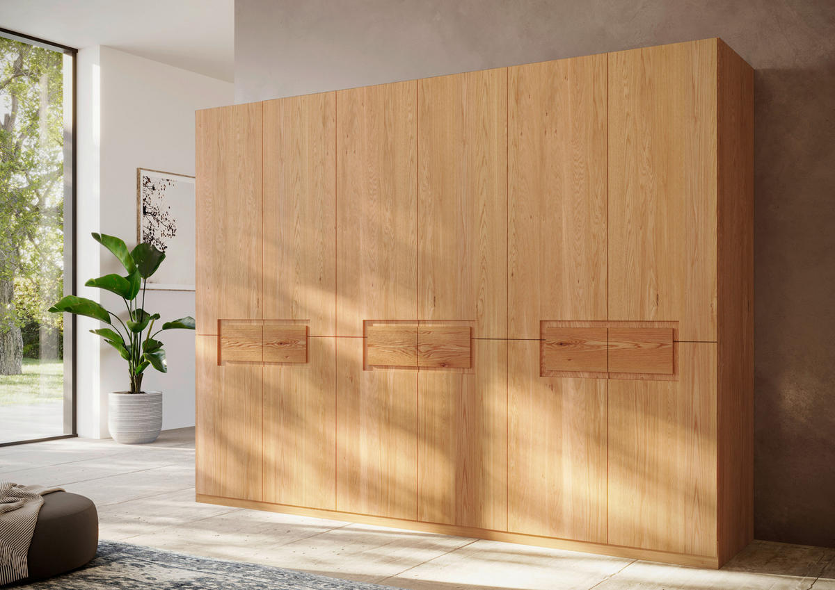 DREHTÜRENSCHRANK  in Buchefarben  - Buchefarben, MODERN, Holz (302/223/62cm) - MID.YOU