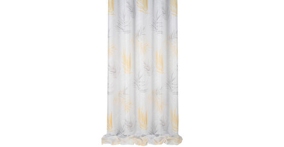 DEKOSTOFF per lfm halbtransparent  - Gelb, KONVENTIONELL, Textil (150cm) - Esposa