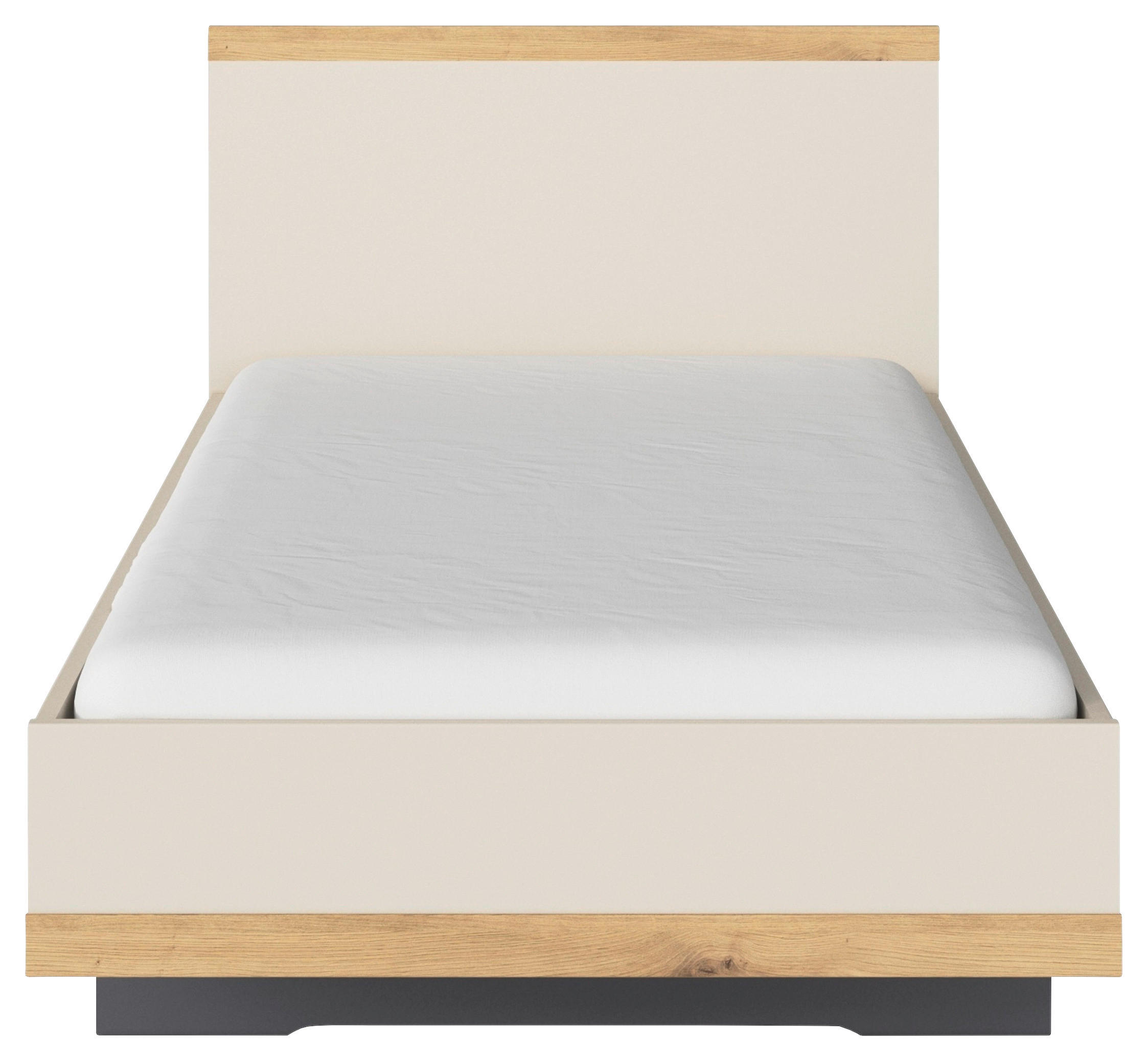 BETT - Champagner/Eiche Artisan, Design (100/200cm) - Stylife