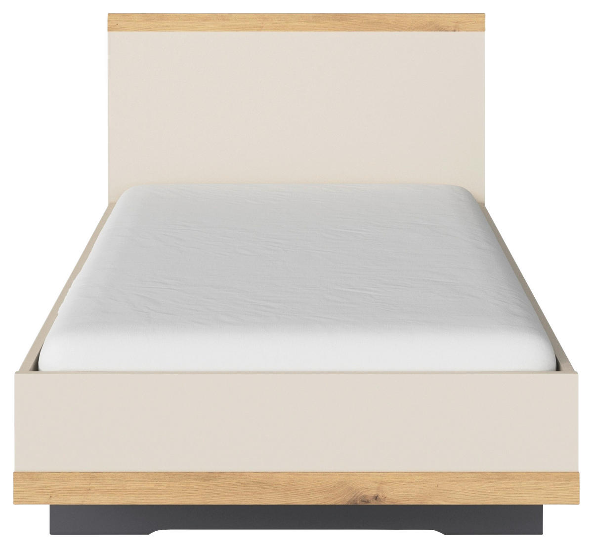 BETT - Champagner/Eiche Artisan, Design (100/200cm) - Stylife