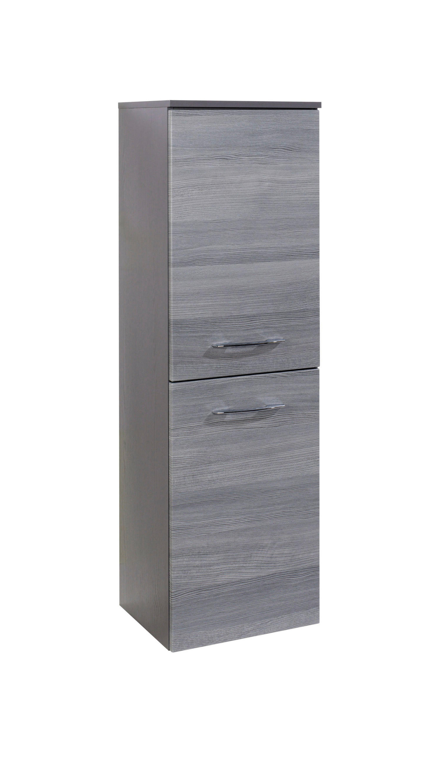 MIDISCHRANK 40/130/35 cm  - Chromfarben/Eichefarben, Holzwerkstoff/Metall (40/130/35cm) - Xora