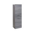 MIDISCHRANK 40/130/35 cm  - Chromfarben/Eichefarben, Holzwerkstoff/Metall (40/130/35cm) - Xora