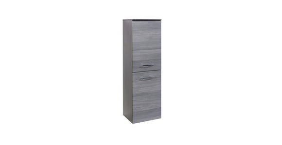 MIDISCHRANK 40/130/35 cm  - Chromfarben/Eichefarben, Holzwerkstoff/Metall (40/130/35cm) - Xora