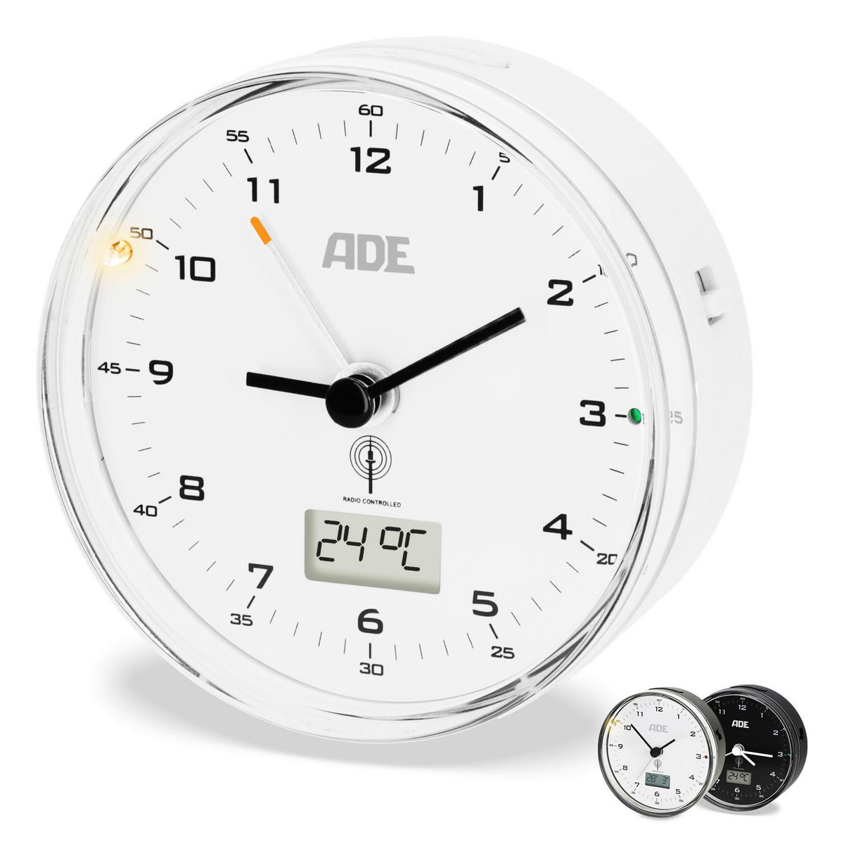 WECKER Weiß  - Weiß, Basics, Kunststoff (8,1/8,1/3,4cm)