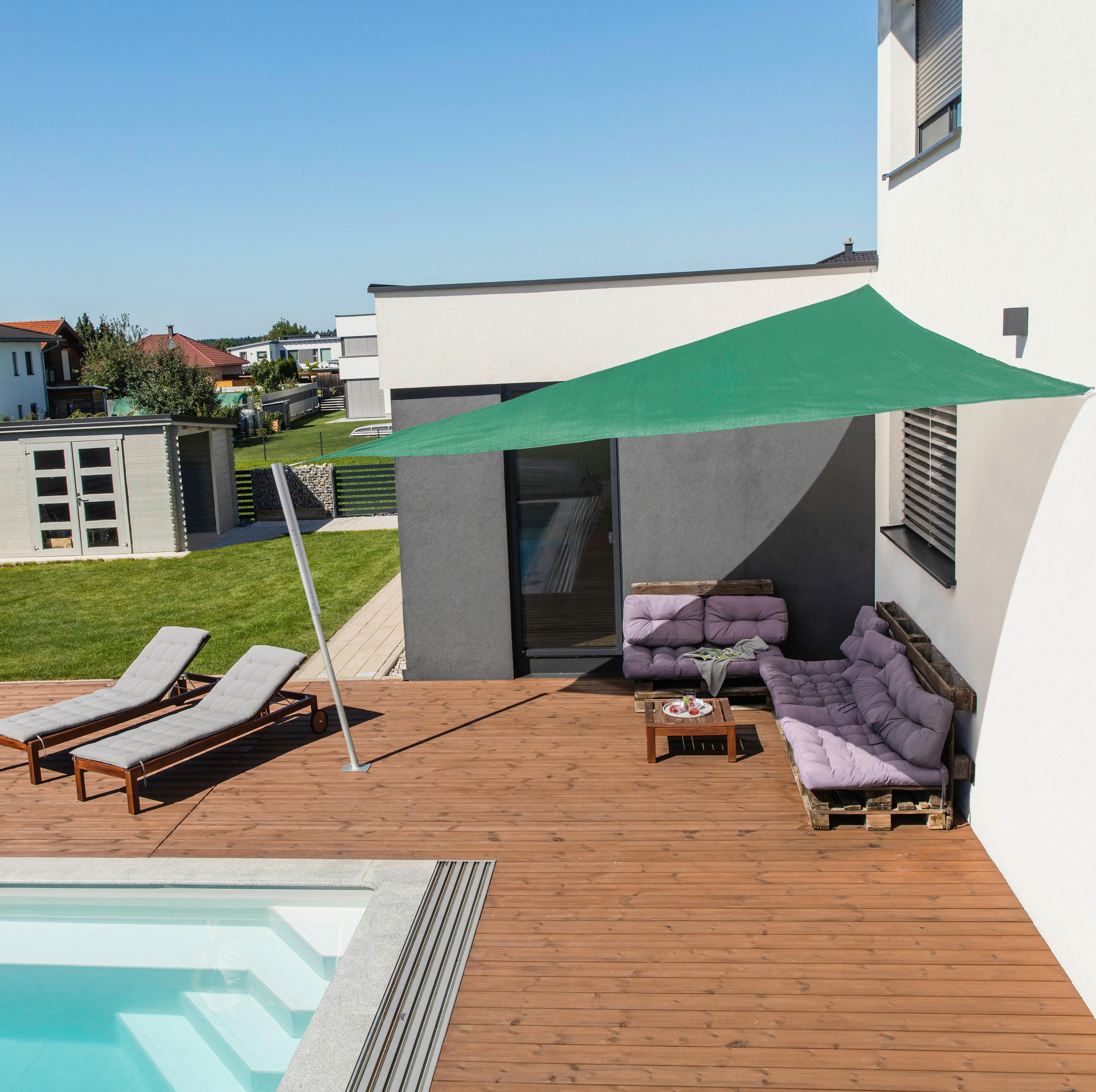 Sonnensegel Dreieck 4x4x4 M