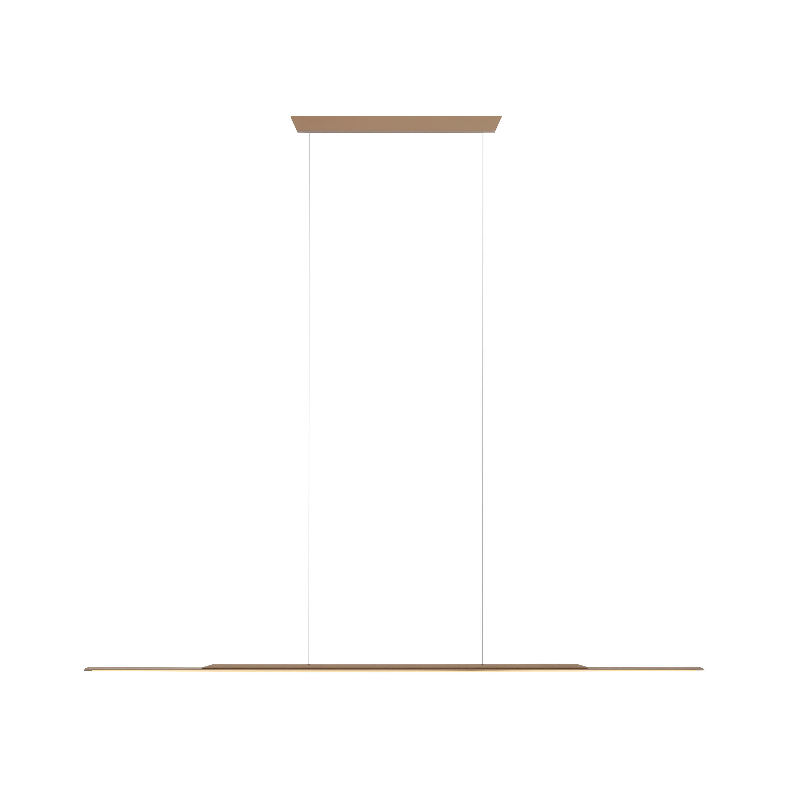LED-HÄNGELEUCHTE 125/2,5/150 cm  - Bronzefarben, Design, Kunststoff/Metall (125/2,5/150cm) - Neuhaus PURE