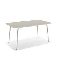 GARTENTISCH 160/73/90 cm Metall Beige  - Beige, Basics, Metall (160/73/90cm)