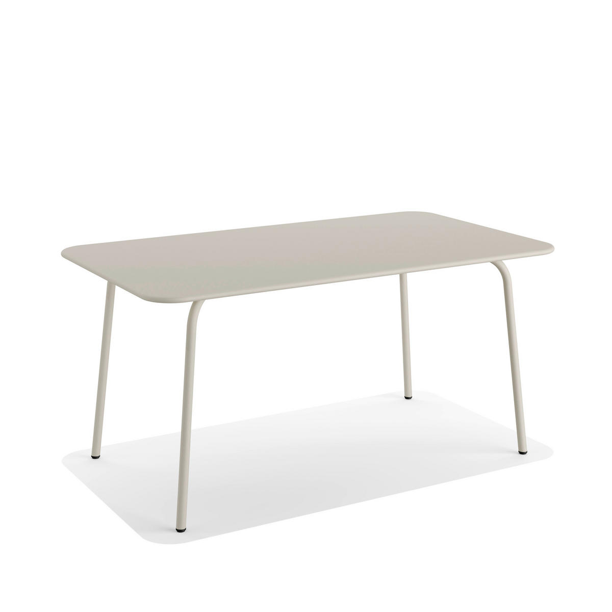 GARTENTISCH 160/73/90 cm Metall Beige  - Beige, Basics, Metall (160/73/90cm)