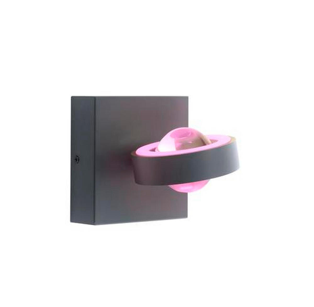 LED-WANDLEUCHTE 15,7/13/13 cm    - Anthrazit, Design, Metall (15,7/13/13cm) - Paul Neuhaus